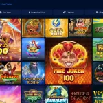 Winomania slots lobby showing slot categories